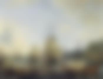 Southern port with two Dutch warships, boats and figures (preview)