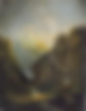 Mountain landscape with waterfall (preview)