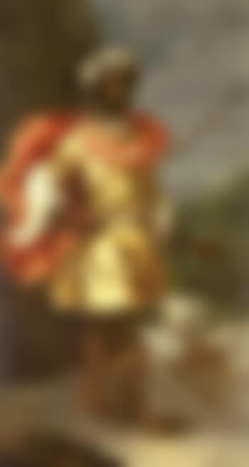 Portrait of a Moorish servant in classical hunting dress and a turban (preview)