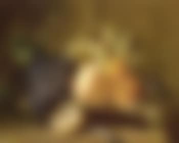 Still life with fruit in a basket and knife on a plinth (preview)
