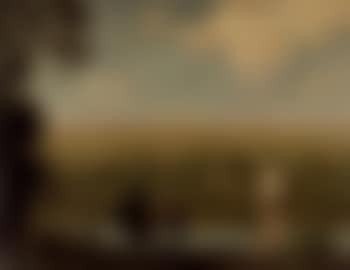 Rhenish landscape with a horseman (preview)
