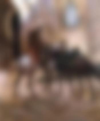 Cavalier a l'entree de la ville, Maroc (preview)