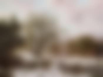 A winter landscape with wood gatherers and skaters (preview)