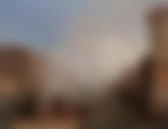 Venetian canal scene with figures sitting on a jetty (preview)