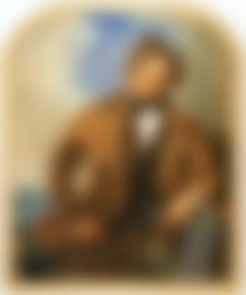 Portrait of Clarkson Stanfield Esq, seated holding a telescope (preview)