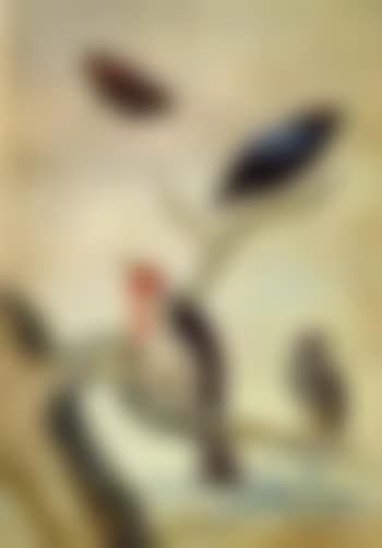 Study of three birds and a butterfly (preview)