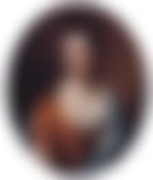 Portrait of a lady in a gold dress with a blue wrap (preview)