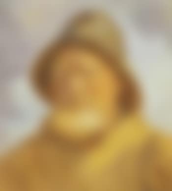 Portrait of fisherman wearing sou'wester (preview)