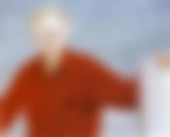 Self portrait in red shirt (preview)
