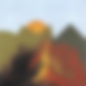 Landscape with red sun (preview)