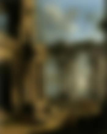 Architectural capricci with soldiers and other figures conversing (preview)