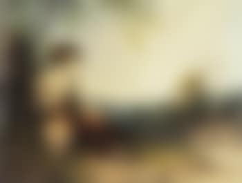 Country girl with a milk jug by a rural homestead (preview)