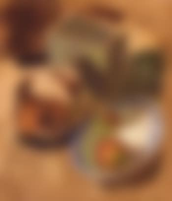 Copper pot, box and apples (preview)