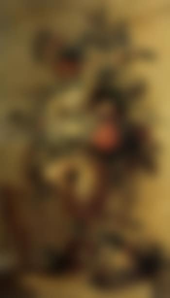 Elaborate still lifes of flowers in an urn and basket of fruit (preview)