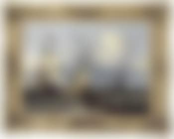 Coastal landscape with Statesyacht setting out, threemasters beyond (preview)