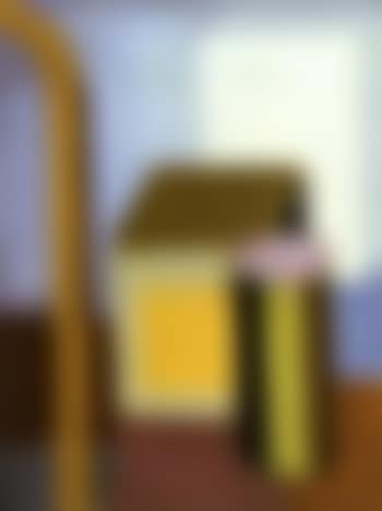 Still life of paper rolls on table and back of chair (preview)