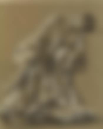 Study of a seated woman, heavily draped (preview)