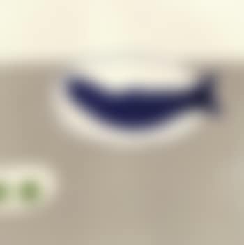 Blue fish on a plate (preview)