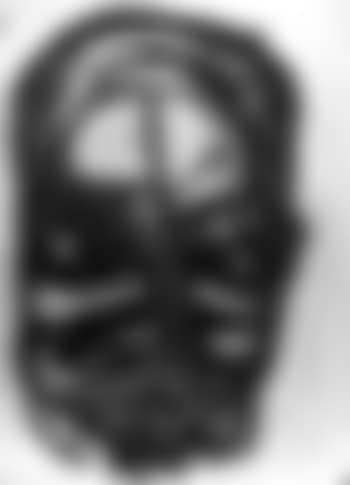 Face in black, gray and red (preview)