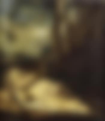 Bacchus as a child sleeping in wooded landscape (preview)