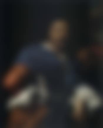 Portrait of an officer holding a axe in one hand (preview)