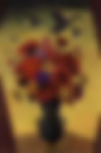 Urn of flowers with geese (preview)