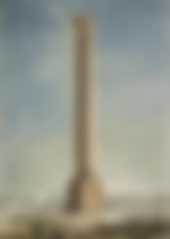 Pompey's column at Alexandria. Column by the sea with the French flag (preview)
