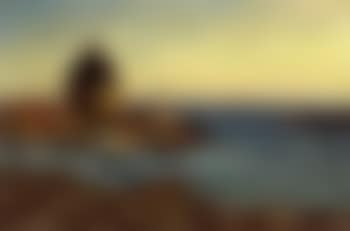 Coastal landscape from Taarnrenden near Christianso, evening (preview)