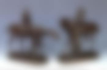 Models of jockeys, horses and their trainers (preview)