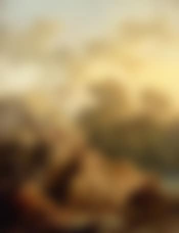 Landscape with figures by well (preview)