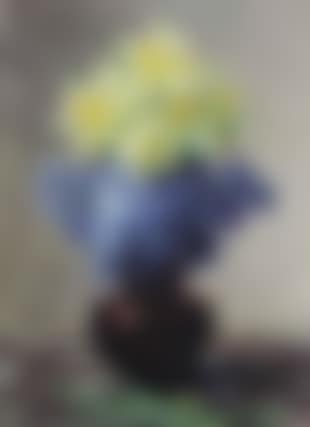 Daffodils and blue hyacinths in jug (preview)