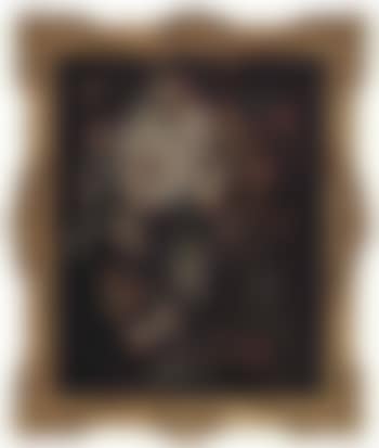 Bouquet of flowers in vase with cupids (preview)