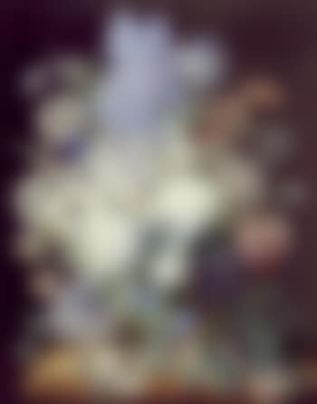 Vase of flowers on a ledge (preview)