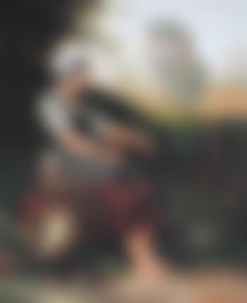 Girl with villagers and pitcher (preview)