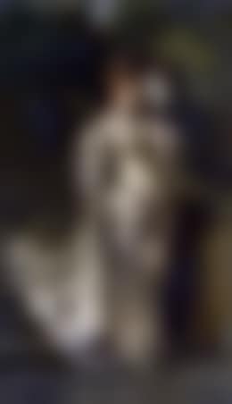 Jeune femme a l'eventail. Jeune femme debout (preview)