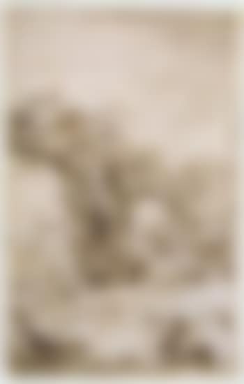 Capriccio with ruins and small temple. Elegant interior with garlanded columns (preview)