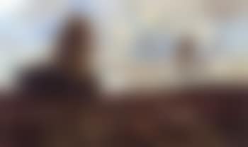 Shepherd and his flock in extensive landscape (preview)