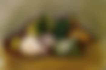 Still life with leaves and gourds (preview)