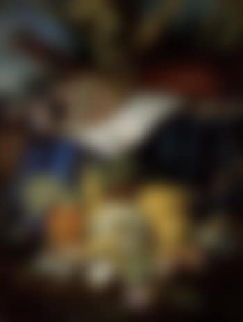 Still life of fruit and musical instruments (preview)