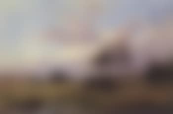 Landscape from the outskirts of Hornbaek with lake in foreground (preview)