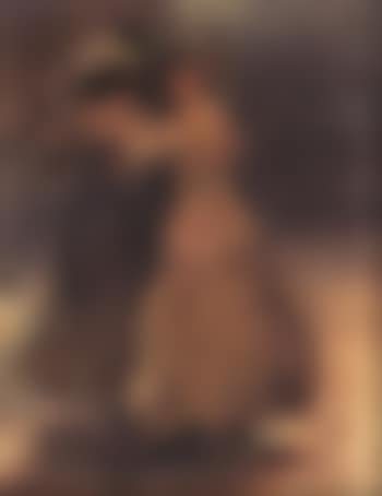 Parisian ball scene with two ladies dancing (preview)