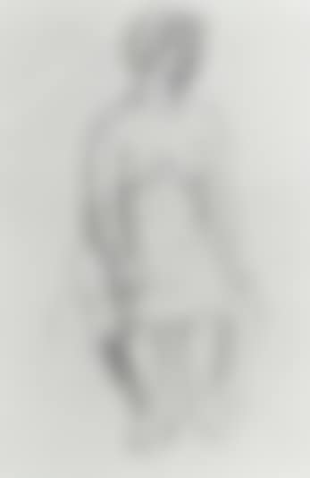 Seated woman. Study of a torso of a man (preview)