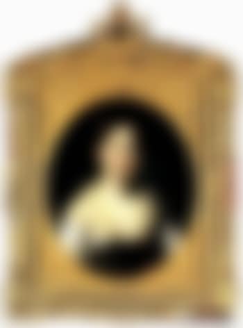 Portrait of a girl in a green bodice (preview)