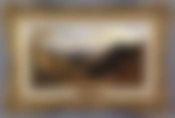 Shepherd and flock in a mountain landscape (preview)