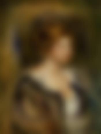 Jeune fille en bleu ou tete de femme blonde (preview)