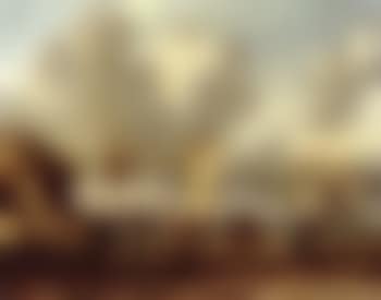 Dune coastal landscape with a couple in horse-drawn wagon (preview)