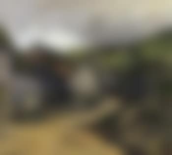 Landscape with buildings from Mykenes, Faroe Islands (preview)