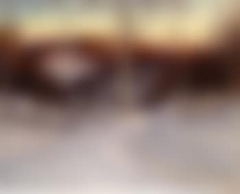 Winter landscape with evening sunshine (preview)