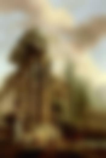 Architectural capriccio of classical ruins in a garden with figures by a fountain (preview)