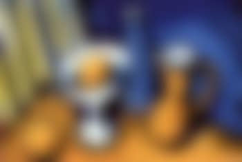 Still life of jug, dish and oranges (preview)
